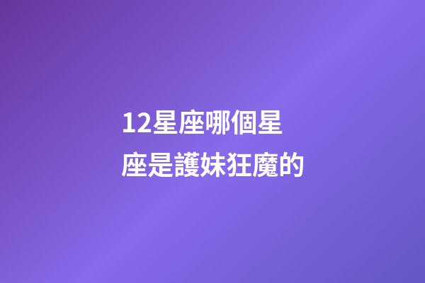 12星座哪個星座是護妹狂魔的-第1張-星座運勢-玄機派