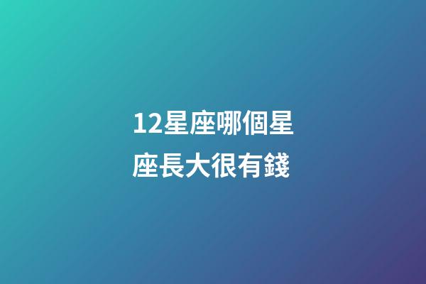 12星座哪個星座長大很有錢-第1張-星座運(yùn)勢-玄機(jī)派