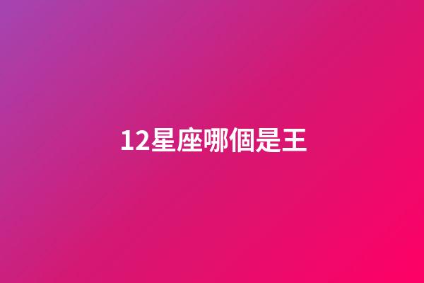 12星座哪個是王-第1張-星座運勢-玄機派