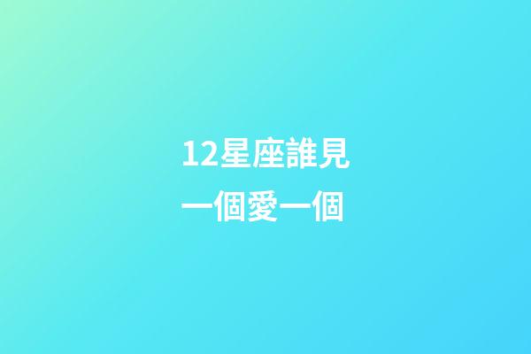 12星座誰見一個愛一個-第1張-星座運勢-玄機派