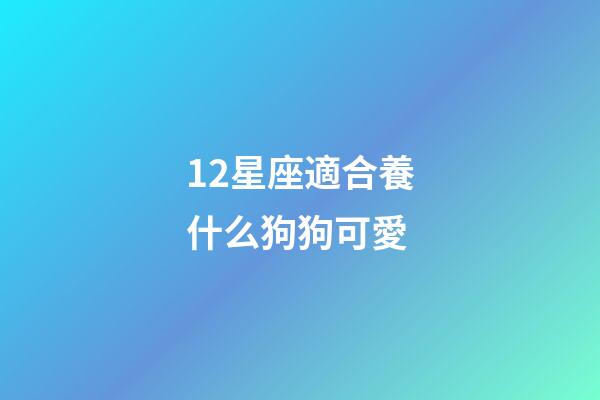 12星座適合養什么狗狗可愛-第1張-星座運勢-玄機派