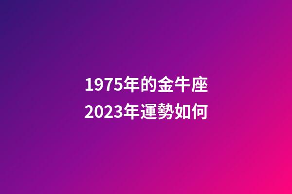 1975年的金牛座2023年運勢如何-第1張-星座運勢-玄機派