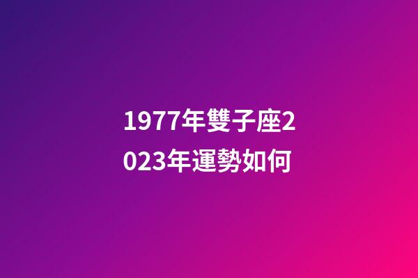 1977年雙子座2023年運勢如何-第1張-星座運勢-玄機派