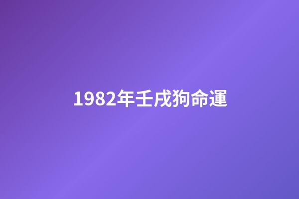 1982年壬戌狗命運(別忘了，它們曾是“老搭檔”)