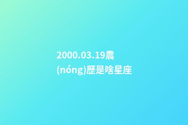 2000.03.19農(nóng)歷是啥星座-第1張-星座運勢-玄機派