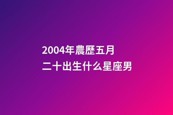 2004年農歷五月二十出生什么星座男-第1張-星座運勢-玄機派
