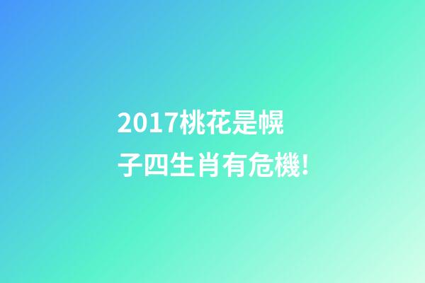2017桃花是幌子四生肖有危機!-第1張-觀點-玄機派
