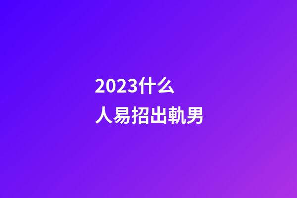 2023什么人易招出軌男