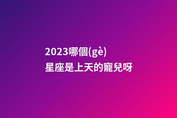 2023哪個(gè)星座是上天的寵兒呀-第1張-星座運(yùn)勢-玄機(jī)派