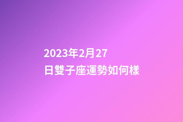 2023年2月27日雙子座運勢如何樣-第1張-星座運勢-玄機派