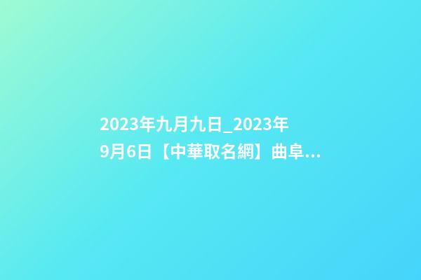 2023年九月九日_2023年9月6日【中華取名網】曲阜市XXX商貿有限公司簽約-第1張-公司起名-玄機派