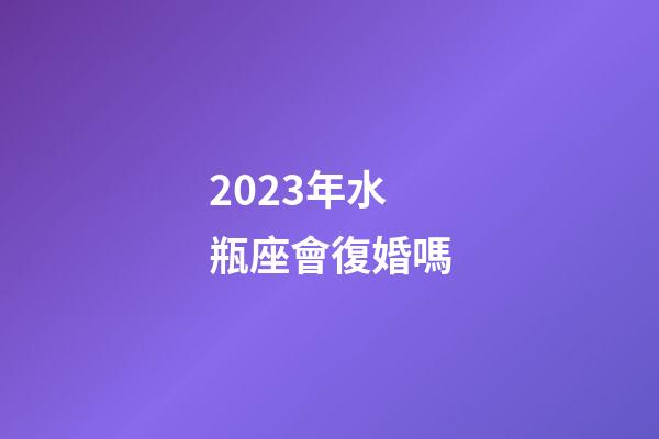 2023年水瓶座會復婚嗎-第1張-星座運勢-玄機派