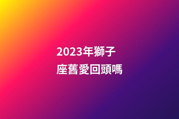 2023年獅子座舊愛回頭嗎-第1張-星座運勢-玄機派