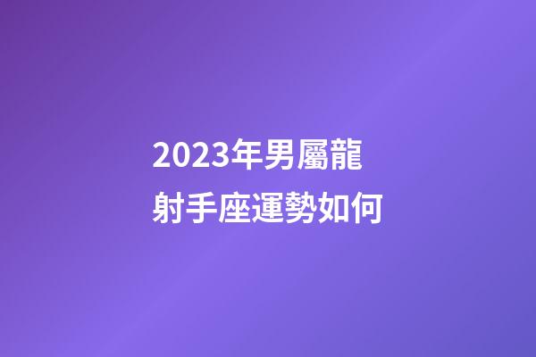 2023年男屬龍射手座運勢如何-第1張-星座運勢-玄機派