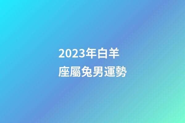 2023年白羊座屬兔男運勢-第1張-星座運勢-玄機派