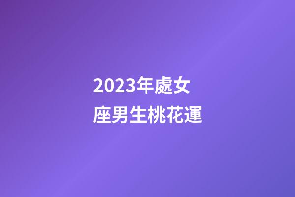 2023年處女座男生桃花運-第1張-星座運勢-玄機派