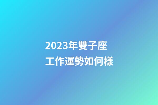 2023年雙子座工作運勢如何樣-第1張-星座運勢-玄機派
