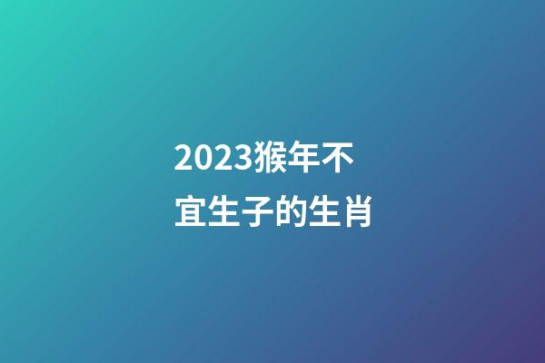 2023猴年不宜生子的生肖