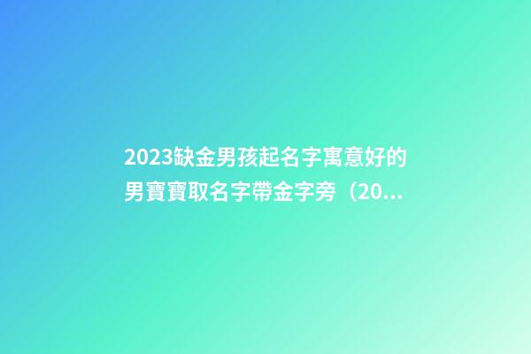 2023缺金男孩起名字寓意好的男寶寶取名字帶金字旁（2023年缺金的男孩名字）