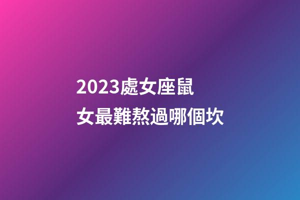 2023處女座鼠女最難熬過哪個坎-第1張-星座運勢-玄機派