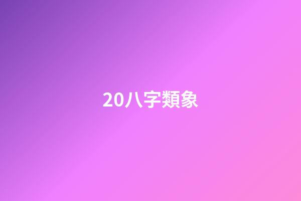 20.八字類象