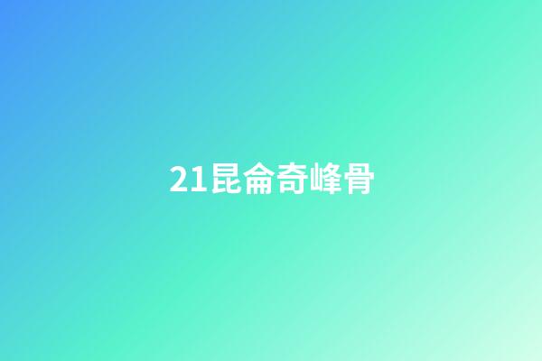 21.昆侖奇峰骨