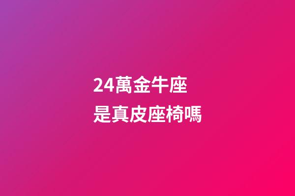 24萬金牛座是真皮座椅嗎