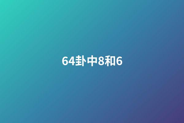 64卦中8和6