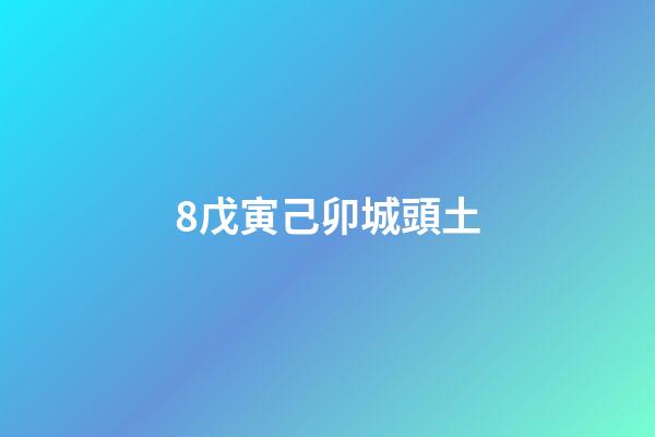 8.戊寅己卯城頭土