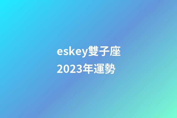 eskey雙子座2023年運勢-第1張-星座運勢-玄機派