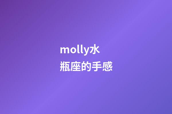 molly水瓶座的手感