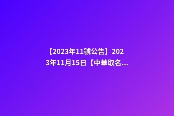 【2023年11號公告】2023年11月15日【中華取名網】蘭州市XXX國際項目管理有限公司簽約-第1張-公司起名-玄機派
