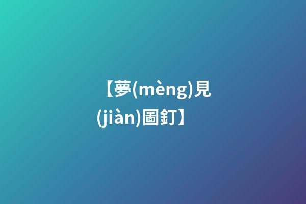 【夢(mèng)見(jiàn)圖釘】