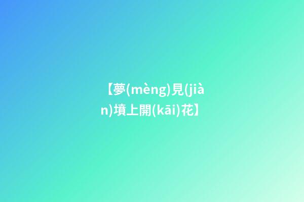 【夢(mèng)見(jiàn)墳上開(kāi)花】