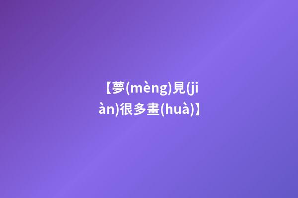 【夢(mèng)見(jiàn)很多畫(huà)】