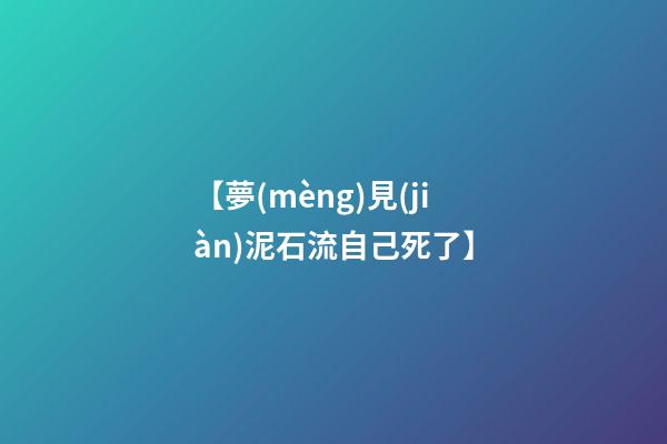 【夢(mèng)見(jiàn)泥石流自己死了】