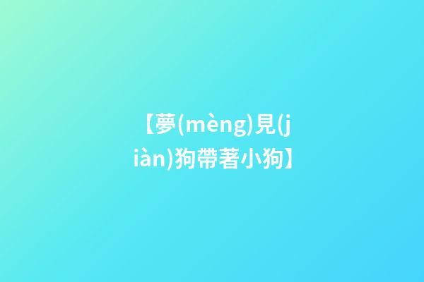 【夢(mèng)見(jiàn)狗帶著小狗】