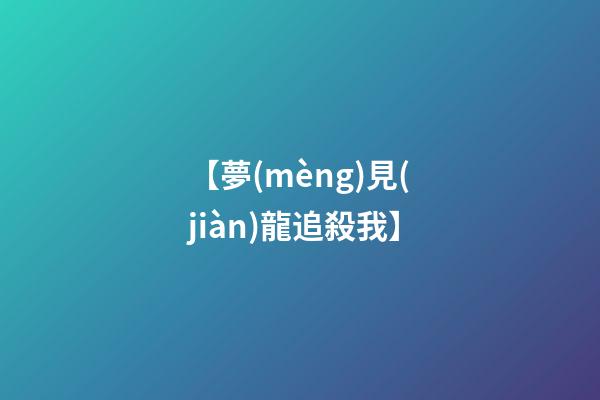 【夢(mèng)見(jiàn)龍追殺我】