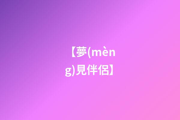 【夢(mèng)見伴侶】