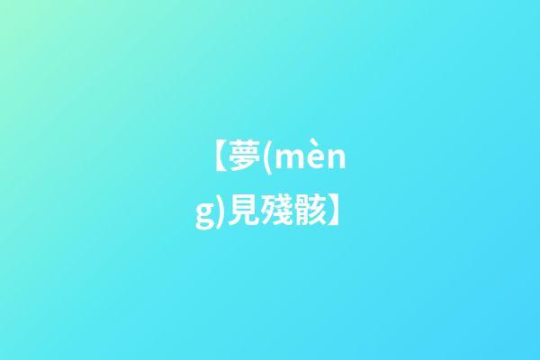 【夢(mèng)見殘骸】