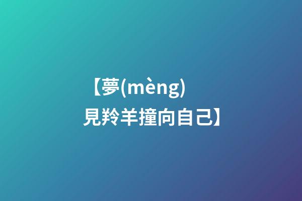 【夢(mèng)見羚羊撞向自己】