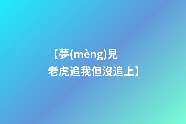 【夢(mèng)見老虎追我但沒追上】