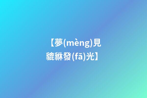 【夢(mèng)見貔貅發(fā)光】