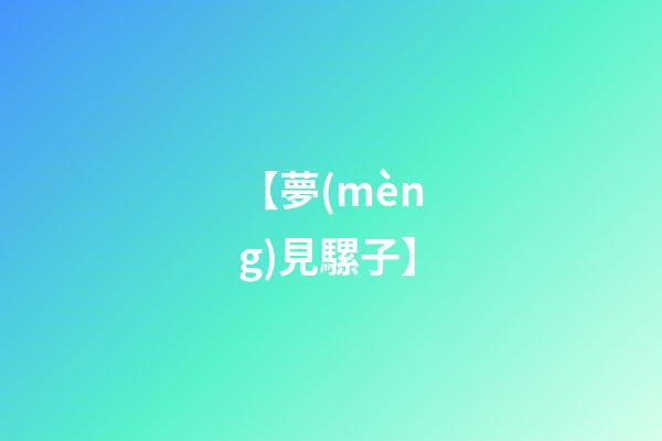 【夢(mèng)見騾子】