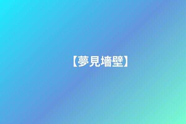 【夢見墻壁】