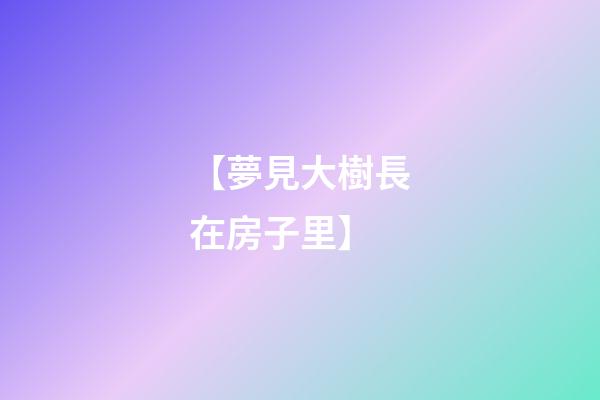 【夢見大樹長在房子里】