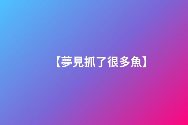 【夢見抓了很多魚】