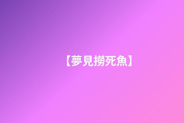 【夢見撈死魚】