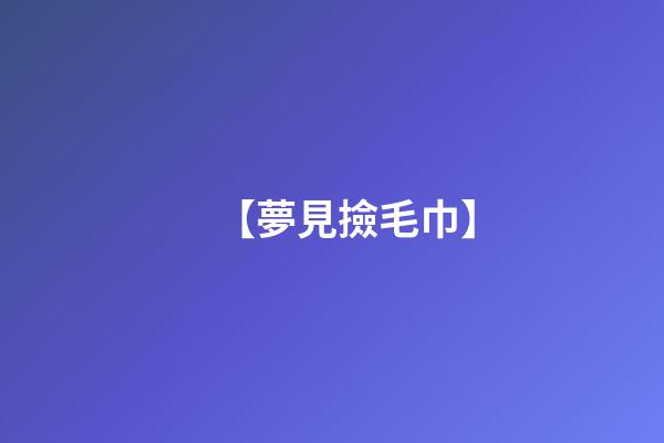 【夢見撿毛巾】
