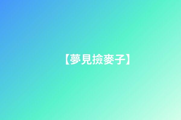 【夢見撿麥子】
